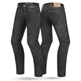 BELA STROKE VAQUERO Denim Moto Calcas Preto 32L Inseam